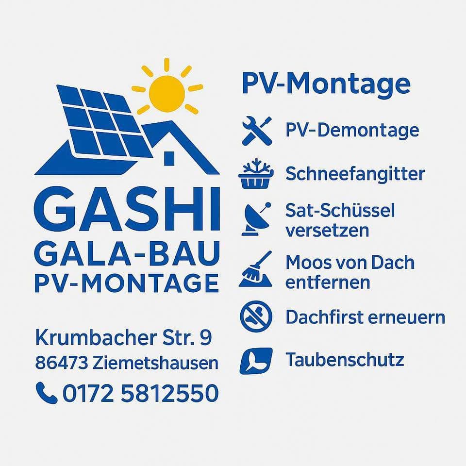 GASHI GALA-BAU & PV-MONTAGE - Leistungsubersicht